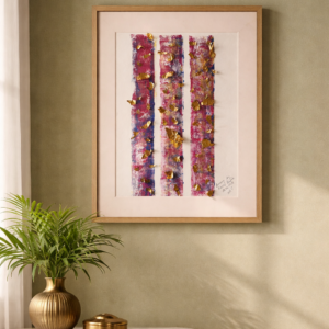 "Czerwone Brzozy" | grafika | technika własna