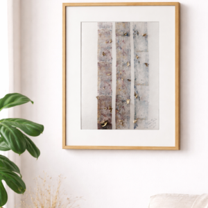 "Tęczowe Brzozy" | grafika | technika własna