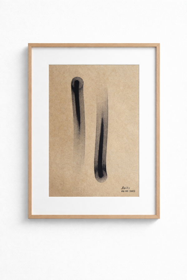 "Dwie siły dwa kierunki" | grafika tuszem