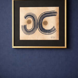 "Dwa punkty ciężkości" | grafika tuszem